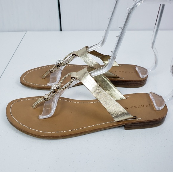 *SOLD*  Ivanka Trump Jeweled Thong Sandals 7.5 - Picture 7 of 8